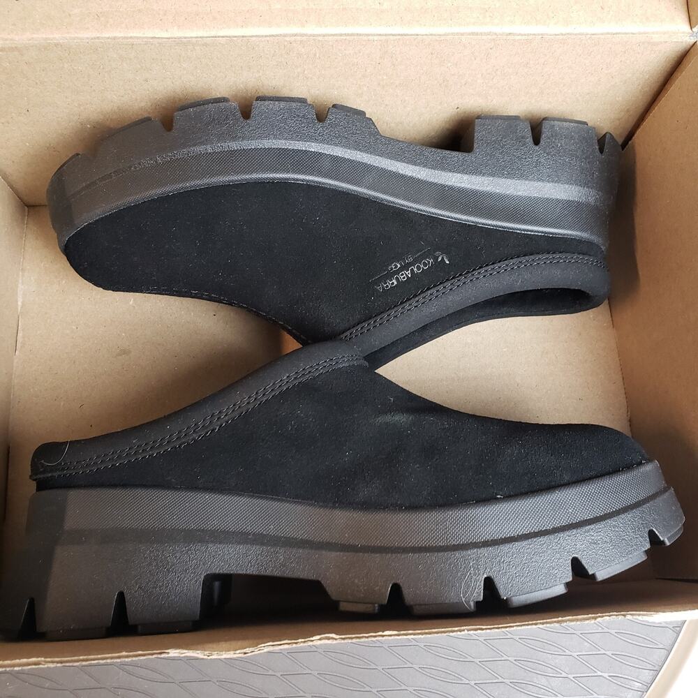 Koolaburra By UGG Neerie Mule Women 7.5 Black Chunky Clog Platform Cozycore
